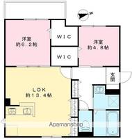 大阪府堺市西区浜寺石津町東5丁の賃貸アパートの間取り
