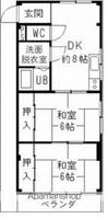 ハイツ岸田の間取り