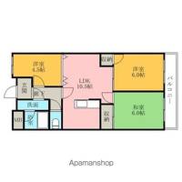 一富マンションⅠ1-Bの間取り