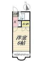 埼玉県三郷市早稲田4丁目の賃貸アパートの間取り