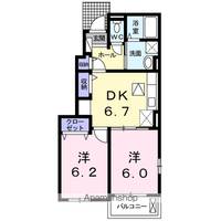 メゾンド・フローラⅢの間取り