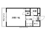 福岡県福岡市東区箱崎3丁目の賃貸マンションの間取り