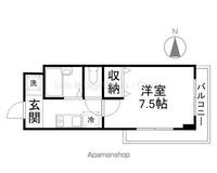 滋賀県大津市大将軍2丁目の賃貸マンションの間取り