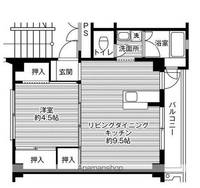 ビレッジハウス富岡第二1号棟の間取り