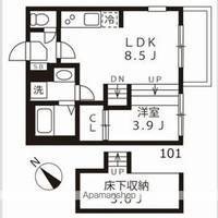 ハーモニーテラス志賀町Ⅸ101CPの間取り