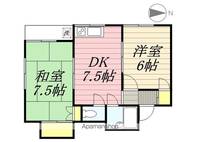 東京都三鷹市大沢3丁目の賃貸アパートの間取り