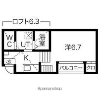 ESPACIO今池101号室の間取り
