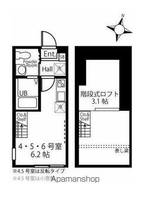 神奈川県横浜市南区六ツ川1丁目の賃貸アパートの間取り