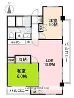 阿部ロイヤルハイツ501の間取り