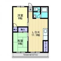 香川県高松市木太町の賃貸マンションの間取り