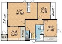 物件の間取り画像