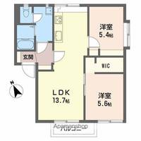 ベルメゾン稲里C202の間取り