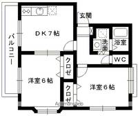 ルート浦園Ⅵの間取り