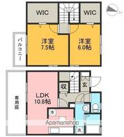 ドルフ東久万Ⅱの間取り