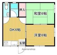 香川県高松市福岡町2丁目の賃貸アパートの間取り
