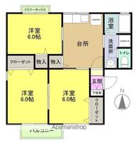 スカイコーポST A棟A102の間取り