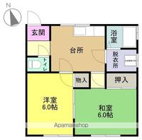 コーポ羽101の間取り
