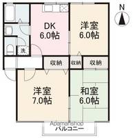 グリーン・ショットA・BB102の間取り