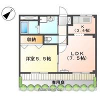 愛知県瀬戸市東寺山町の賃貸アパートの間取り