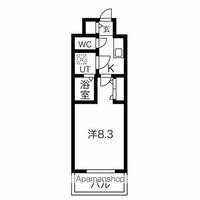 愛知県名古屋市中区富士見町の賃貸マンション1312の間取り