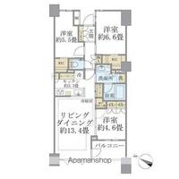 東京都中野区東中野5丁目の賃貸マンションの間取り