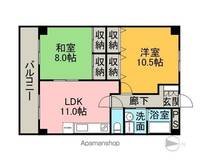 岡山県岡山市北区高柳西町の賃貸マンションの間取り