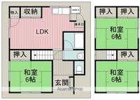大阪府豊中市向丘3丁目(一戸建)の賃貸物件の間取り