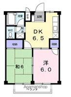 岐阜県岐阜市南鶉3丁目の賃貸アパートの間取り