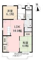 サンヴェール木太 南棟601の間取り