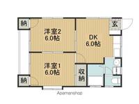 湖南野口コーポ201の間取り