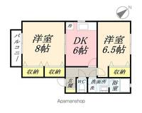 岡山県岡山市中区兼基の賃貸アパートの間取り
