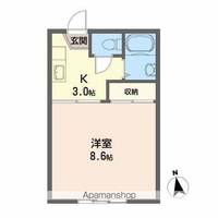 宮城県仙台市青葉区川内大工町の賃貸アパートの間取り