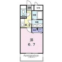 香川県高松市田村町の賃貸マンションの間取り
