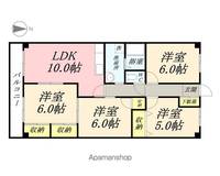 岡山県岡山市北区辰巳の賃貸マンションの間取り