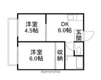 岡山県岡山市中区乙多見の賃貸アパートの間取り