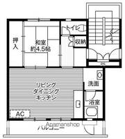 ビレッジハウス伊那福島1号棟102の間取り
