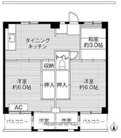 ビレッジハウス小比企2号棟の間取り