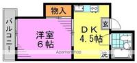 東京都中野区中央5丁目の賃貸アパートの間取り