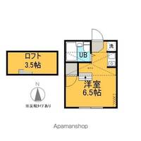 メゾン岡の宮 C棟105の間取り
