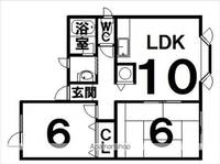 エステート253  C棟C-1の間取り