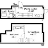 ファーヴァル代々木上原101の間取り