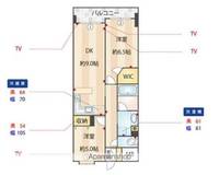 東京都中野区南台2丁目の賃貸マンションの間取り