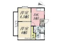 神奈川県横浜市港南区東永谷3丁目の賃貸アパートの間取り