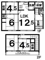 北海道帯広市西十七条北1丁目(一戸建)の賃貸物件戸建ての間取り