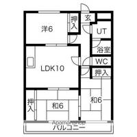 緑ヶ丘角新ビル303の間取り