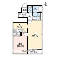 AMOUR RIKUGOUⅡの間取り