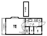 シャトー暁201の間取り