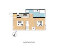 ヴィラ・アンソレイエ田窪103の間取り