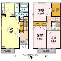 ローズモア A101の間取り