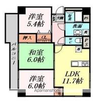 ソサエティ服部6Cの間取り